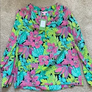 NWT Lilly Pulitzer Elsa Silk Blouse